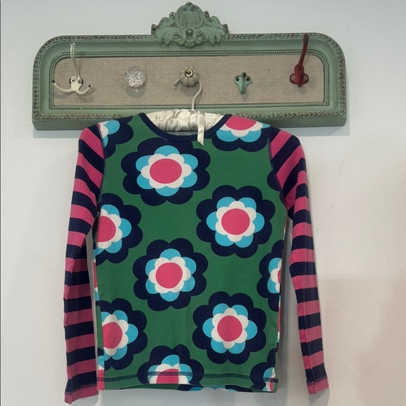 Mini Boden Green Floral Long Sleeve Tee - Picture 1 of 7